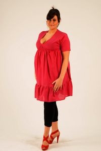 robe empire fuschia Julie envy