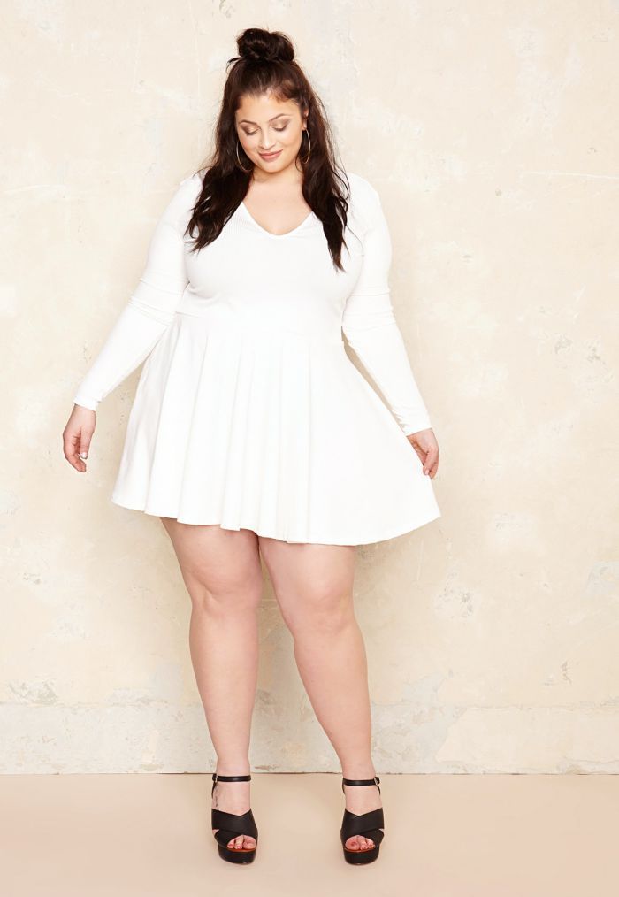 une robe patineuse grande taille