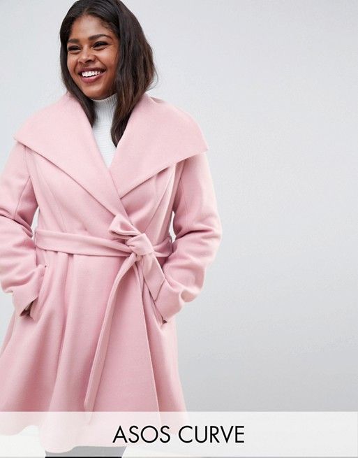 manteau femme rose poudre
