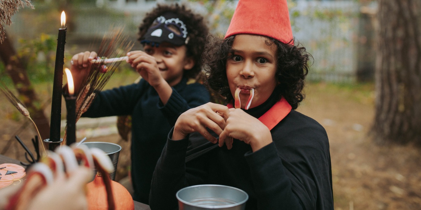 Enfants consommation bonbons halloween