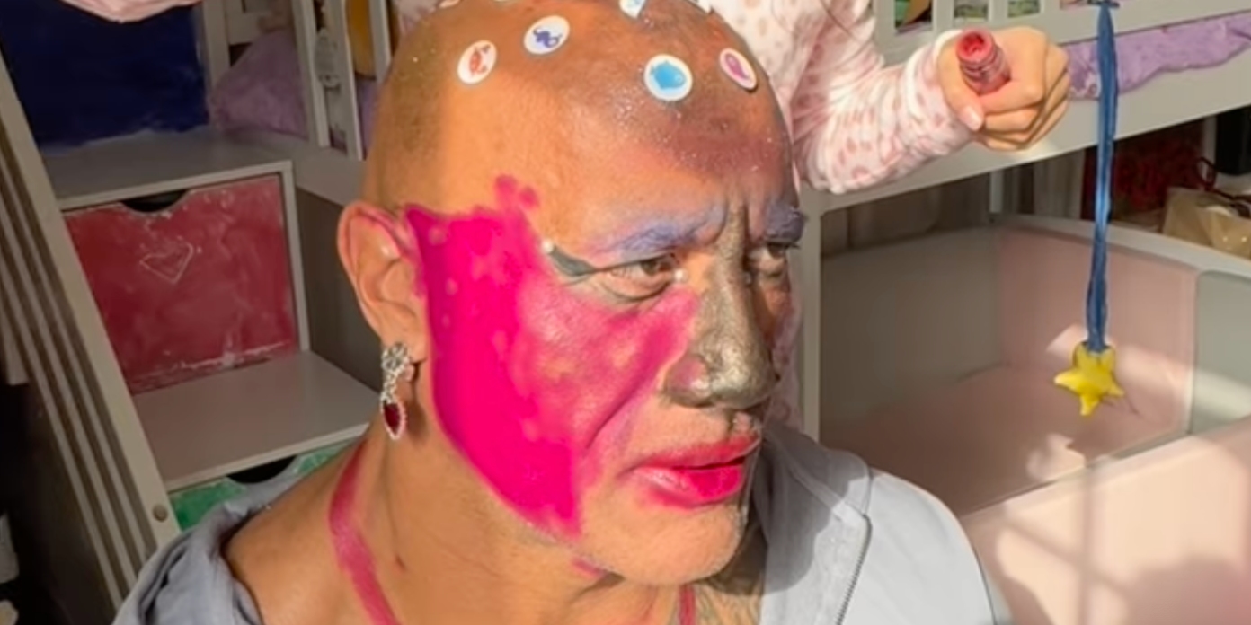 Dwayne Johnson maquillage filles