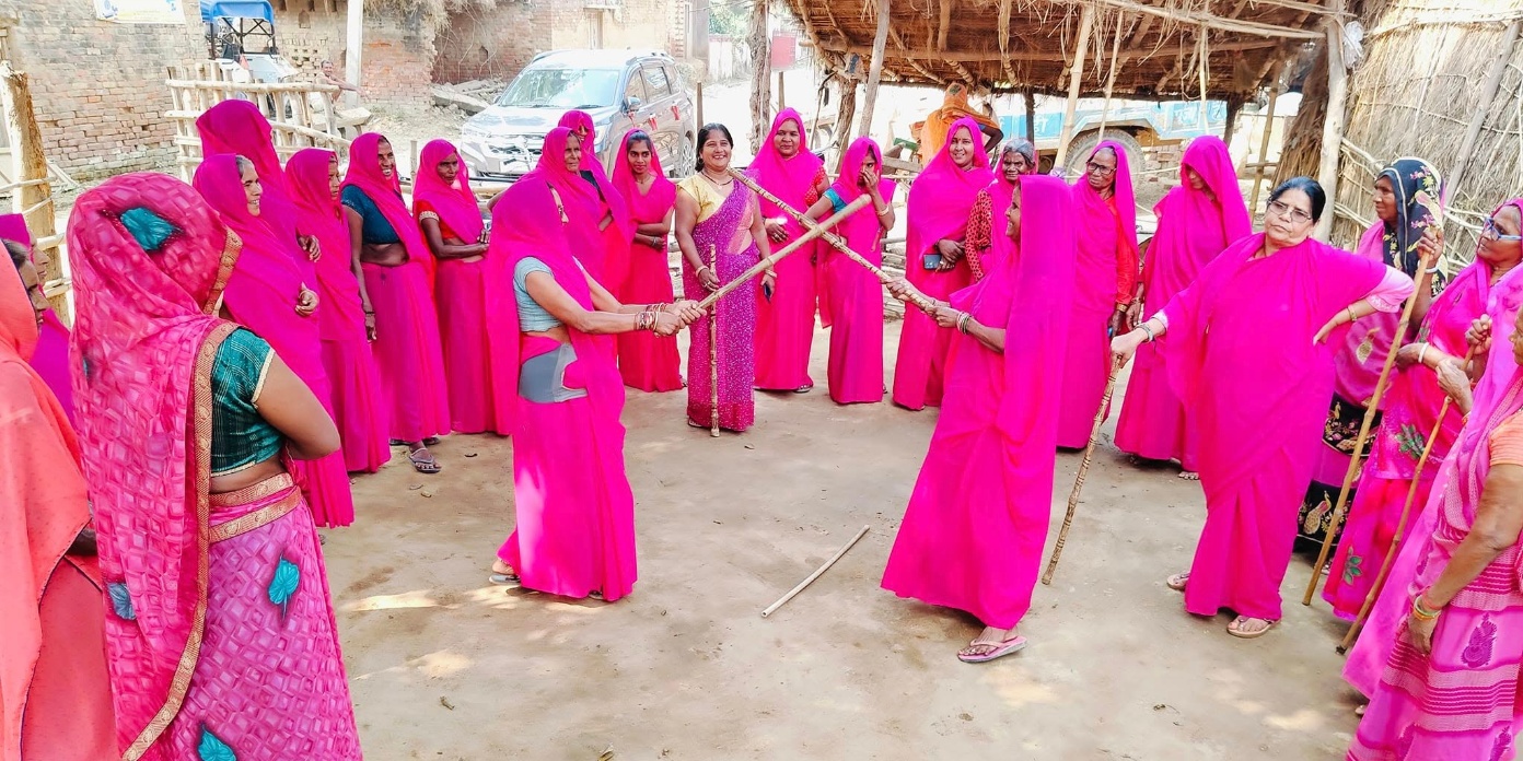 Gang des saris roses